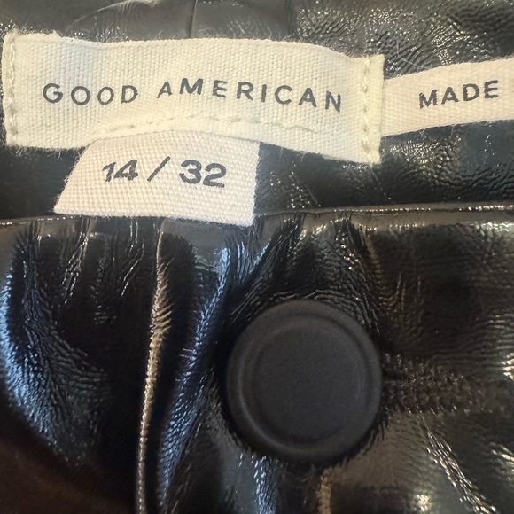 NWT Good American Good Curve Straight Vinyl Pants – Size 14/32 - Picture 5 of 13